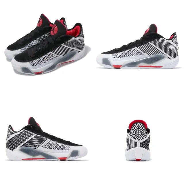 NIKE 耐吉】籃球鞋Air Jordan XXXVIII Low PF 男鞋白紅氣墊AJ38 低筒