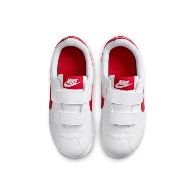 【NIKE 耐吉】運動鞋 童鞋 中童 兒童 阿甘鞋 魔鬼氈 CORTEZ BASIC SL PSV 紅白 904767-101