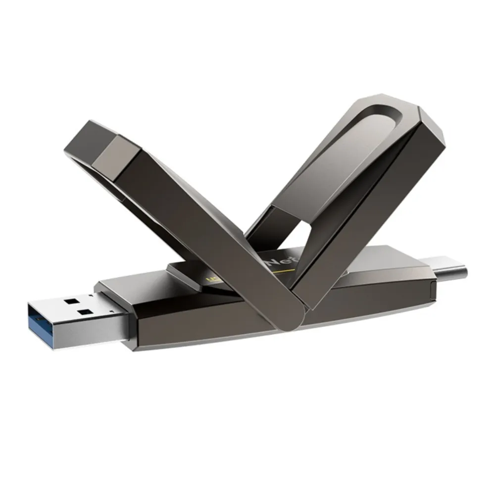 【Netac 雷騰】256GB TypeC/USB 3.2 雙用介面 極速550MB/s 固態隨身碟(台灣公司貨  原廠5年保固)