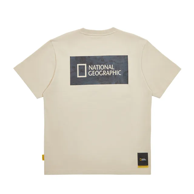 【National Geographic 國家地理官方旗艦】龍年限定印花LOGO T恤 - 米色(男女同款/龍年限量發售)
