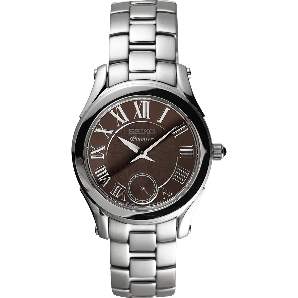 【SEIKO 精工】Premier 羅馬佳人小秒針女錶-30mm 520禮物 送禮(SRKZ71J1/6G28-00E0D)