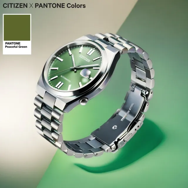 【CITIZEN 星辰】Mechanical PANTONE限定 時尚機械腕錶(NJ0158-89Z)