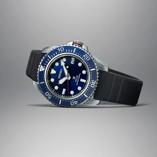【SEIKO 精工】PROSPEX 太陽能200米潛水錶-42.8mm 520禮物 送禮(SNE593P1/V157-0DP0B)