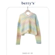 【betty’s 貝蒂思】夢幻漸層洞洞針織連帽短版上衣(共二色)