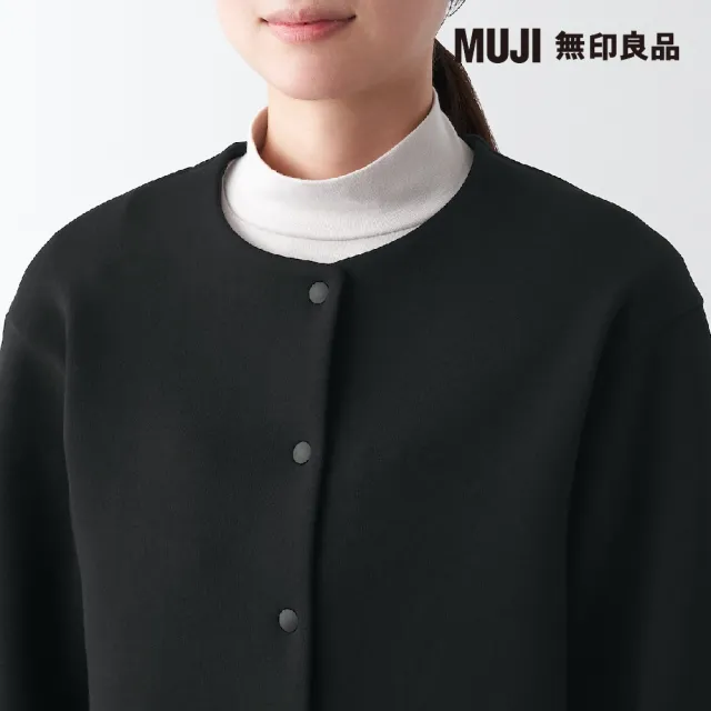 【MUJI 無印良品】女棉混二重織開襟衫(共4色)