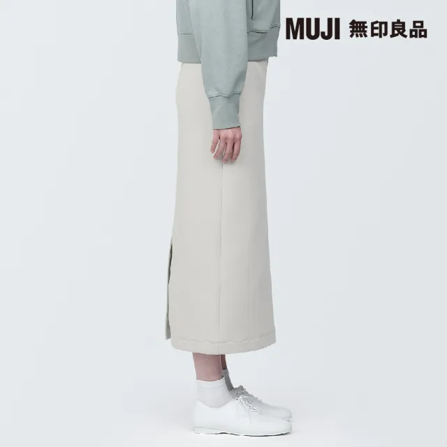 【MUJI 無印良品】女棉混二重織裙(共2色)