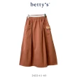 【betty’s 貝蒂思】雙口袋小皮標拼接長裙(共二色)