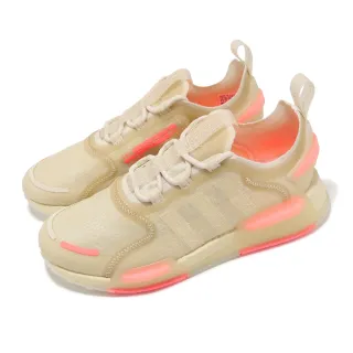 【adidas 愛迪達】休閒鞋 NMD_V3 W 女鞋 米白 粉 透氣 Boost 緩震 反光 經典 運動鞋 愛迪達(GX5785)