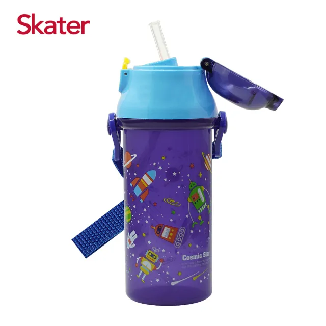 【Skater】銀離子吸管兒童水壺(480ml)