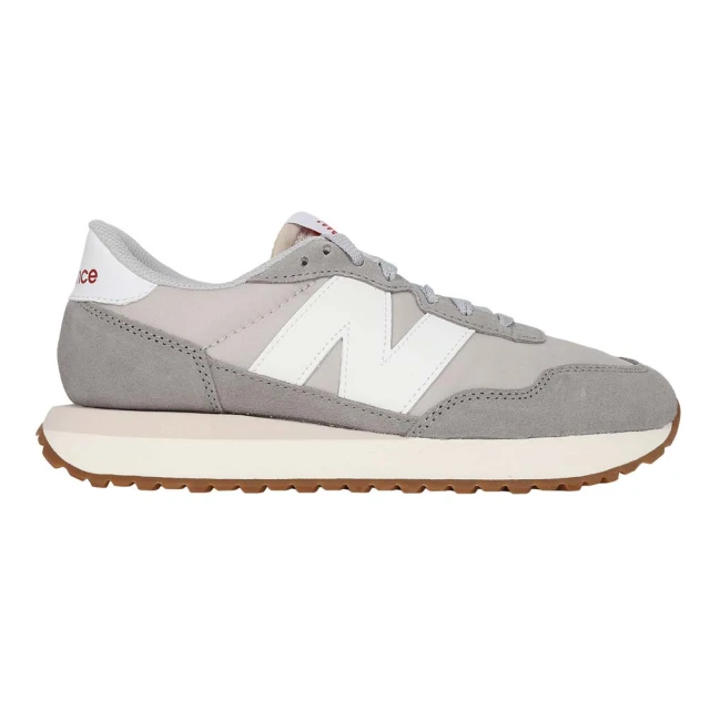 【NEW BALANCE】男女款復古休閒鞋-237系列 NB N字鞋 深灰白紅(MS237GE)