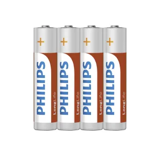 【PHILIPS 飛利浦】4號碳鋅電池 共200顆(4入*50)