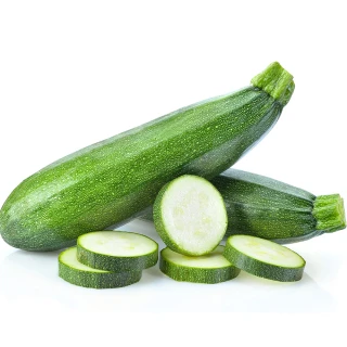 【盛花園蔬果】台南新化綠櫛瓜1kg x1袋(可生食_做沙拉)
