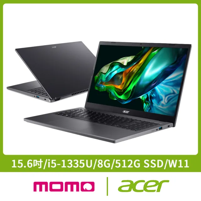 【Acer】筆電包/滑鼠組★15.6吋i5輕薄筆電(Aspire 5/A515-58P-599T/i5-1335U/8G/512G/W11)