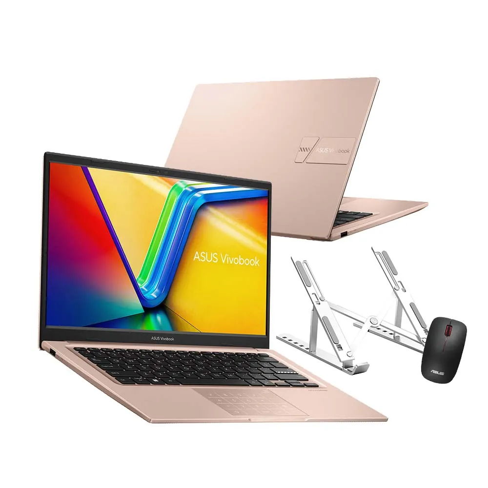 【ASUS】筆電支架/滑鼠組★ 14吋i5輕薄16G筆電(VivoBook X1404VA/i5-1335U 十核心/16G/512G SSD/W11)