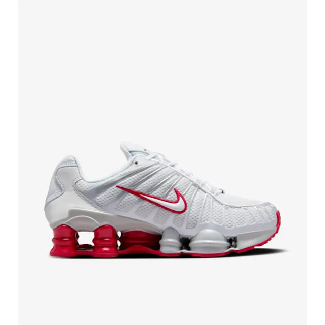 【NIKE 耐吉】休閒鞋 運動鞋 W NIKE SHOX TL 女鞋 白紅(FZ4344001)