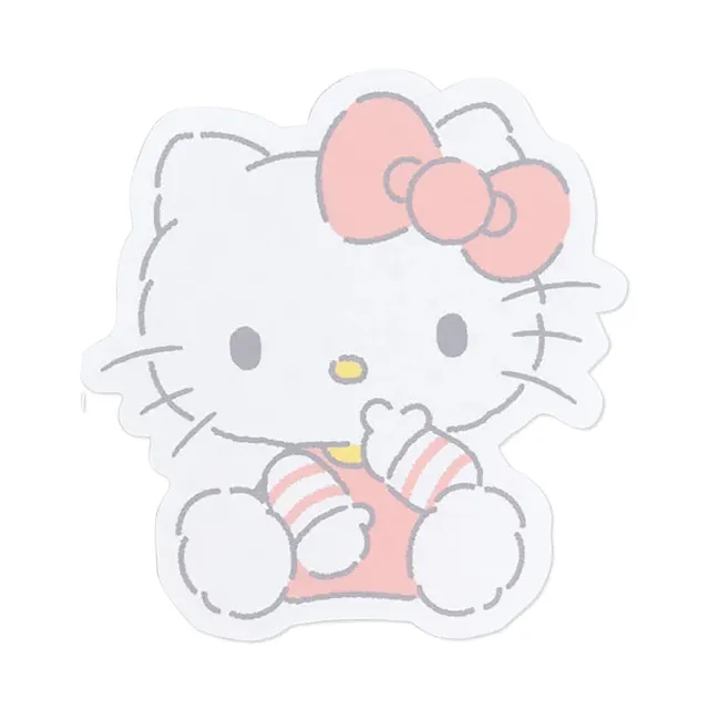 【SANRIO 三麗鷗】蓬鬆毛絨系列 迷你信封信紙組 Hello Kitty