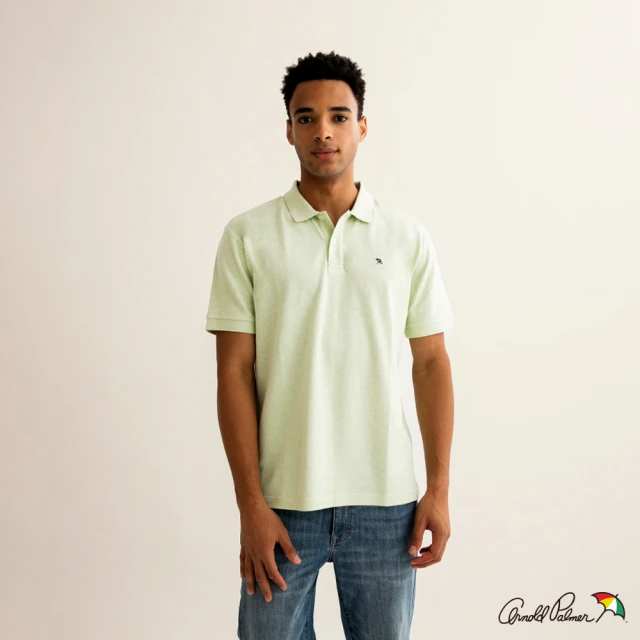 Arnold Palmer 雨傘 男裝-質感品牌文字刺繡T恤