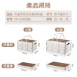 【VENCEDOR】木蓋手提箱-小(收納盒 衣物收納箱 木蓋摺疊營野餐籃-2入)