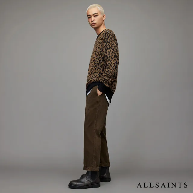 【ALLSAINTS】CATT 羊毛豹紋針織上衣 MK108X(舒適版型)