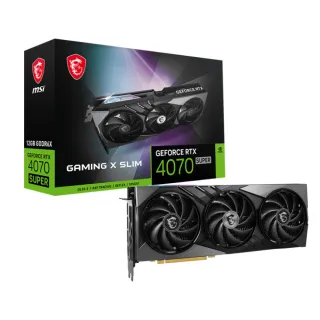 【MSI 微星】GeForce RTX 4070 SUPER 12G GAMING X SLIM 顯示卡