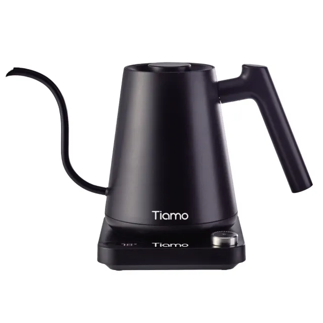 【Tiamo】電子溫控細口壺電子溫控壺 1000ml 110V - 黑色(HG2442)