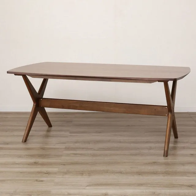 【NITORI 宜得利家居】◎耐磨耐刮布款 木質餐桌椅5件組 RELAX 160 WIDE NSF MBR/TBL