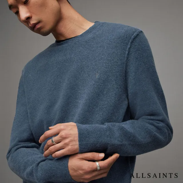 【ALLSAINTS】STRIKE 柔軟羊毛公羊頭骨針織上衣 MK019V(常規版型)