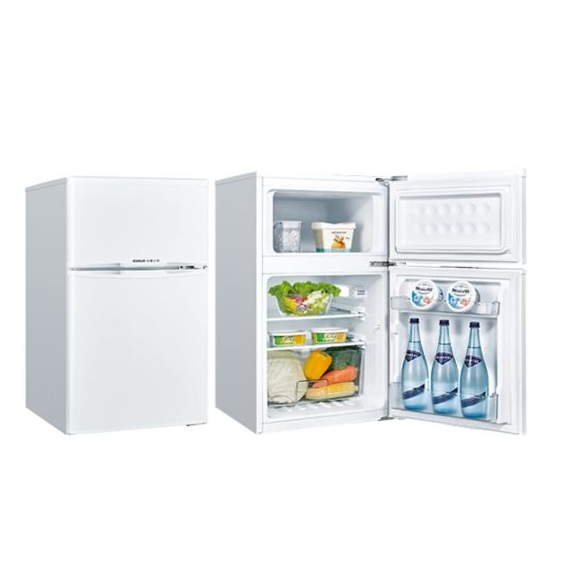  SANLUX三洋102公升雙門電冰箱SR-C102B1，定頻馬達，180度年耗電，第1級能源效率，白色系設計。價格包含安裝與舊機回收服務，配送時間將以電話或簡訊聯絡確認。偏遠地區及外島不送，請同意約定事項後再下單。 