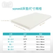 【sonmil】防蹣防水95%高純度乳膠床墊6尺5cm雙人加大床墊 3M吸濕排汗透氣(頂級先進醫材大廠)