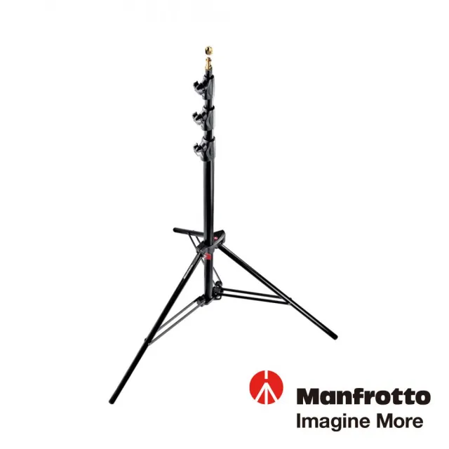 【Manfrotto 曼富圖】鋁合金氣壓式四節中型燈架 1004BAC(公司貨)