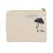 【小禮堂】Moomin 帆布小物收納包 - 雨傘款(平輸品)