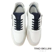 【TINO BELLINI 貝里尼】男款 葡萄牙進口厚底好穿脫休閒鞋HM4T018(白色)