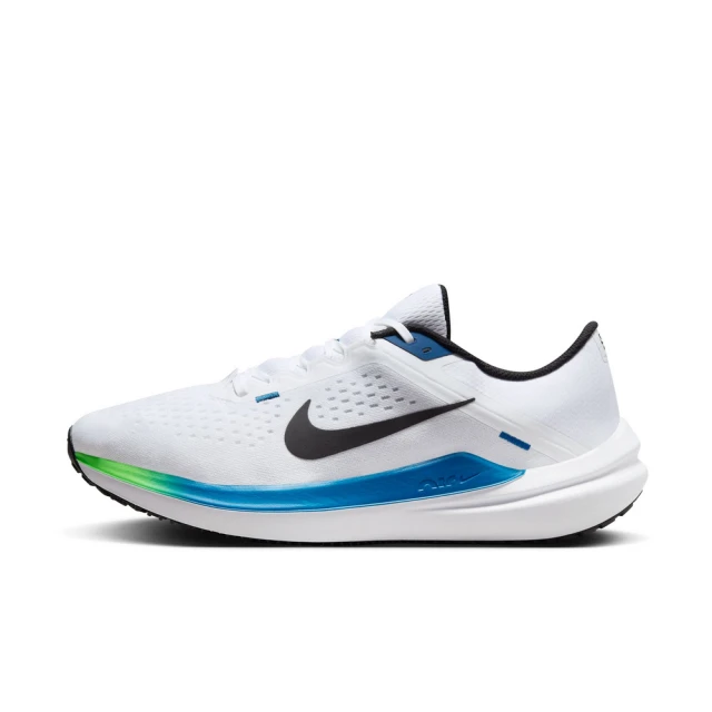 NIKE 耐吉NIKE 耐吉 慢跑鞋 運動鞋 AIR WINFLO 10 男鞋 白 藍 緩震 路跑(DV4022-103)