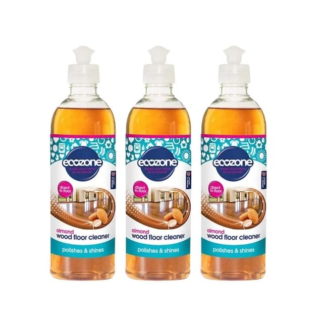 【ECOZONE 愛潔森】木材地板清潔劑500ml 2件組(植物性/不傷地板/環保/VEGAN/英國製造)