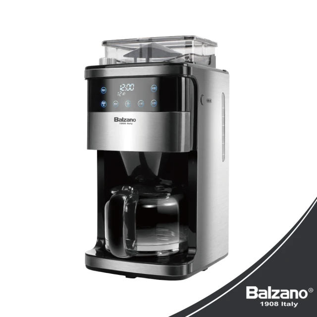 Balzano Balzano12杯全自動研磨咖啡機BZ-CM1520(12杯全自動研磨咖啡機-營幕觸控款)