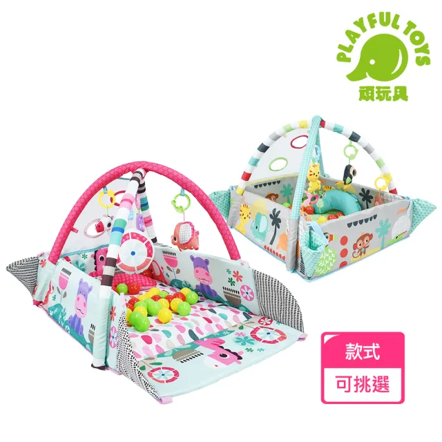 【Playful Toys 頑玩具】音樂遊戲墊+30顆彩球(球池 嬰兒健力架 寶寶玩具 彌月禮物)