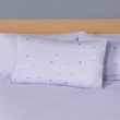 【YVONNE 以旺傢飾】100%美國純棉被套+枕套組-巴黎印花 薰衣草紫(雙人)