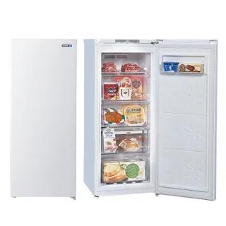 【SAMPO 聲寶】125公升風冷無霜變頻直立式冷凍櫃SRF-125FD(含拆箱定位+舊機回收)