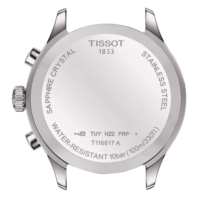 【TISSOT 天梭】韻馳系列 Chrono XL三眼計時手錶-45mm 送行動電源(T1166171109200)