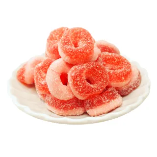 【甜園】草莓圈軟糖120gX9包(造型軟糖 水果風味 軟糖 婚禮小物 派對 生日 禮物)