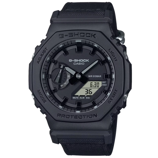 CASIO 卡西歐 G-SHOCK 農家橡樹 街頭時尚 八角雙顯腕錶 新年禮物(GA-2100BCE-1A)
