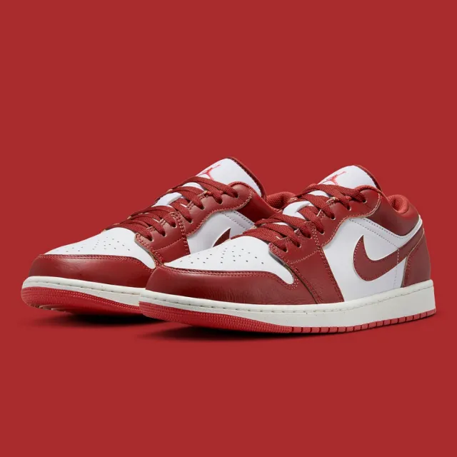 【NIKE 耐吉】休閒鞋 AIR JORDAN 1 LOW DUNE RED 沙丘紅 男鞋 FJ3459-160