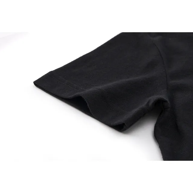 【FILA官方直營】KIDS 男童 女童 童短袖棉質圓領T恤-黑色(1TEX-4400-BK)