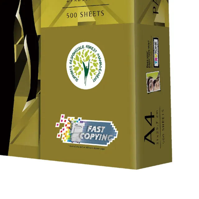 【PAPERLINE】GOLD金牌多功能影印紙(A4 80g/5包/箱 辦公用紙 事務用紙)