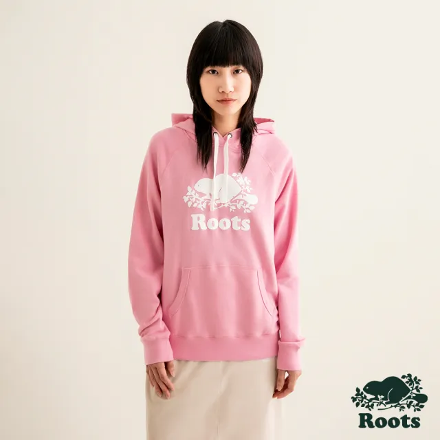 【Roots】Roots 女裝- ORIGINAL連帽上衣(粉色)