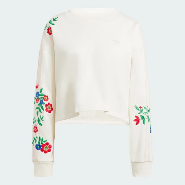 adidas 愛迪達adidas 愛迪達 運動上衣 圓領套頭衫 女上衣 FLORAL SWEAT(IS2425)