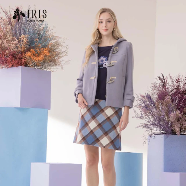 IRIS 艾莉詩 不對稱造型格紋褲裙(36331)評價推薦