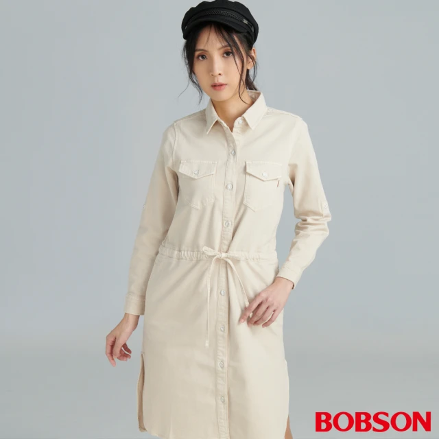 BOBSONBOBSON 女款抽繩後染洋裝(GL0002-70)