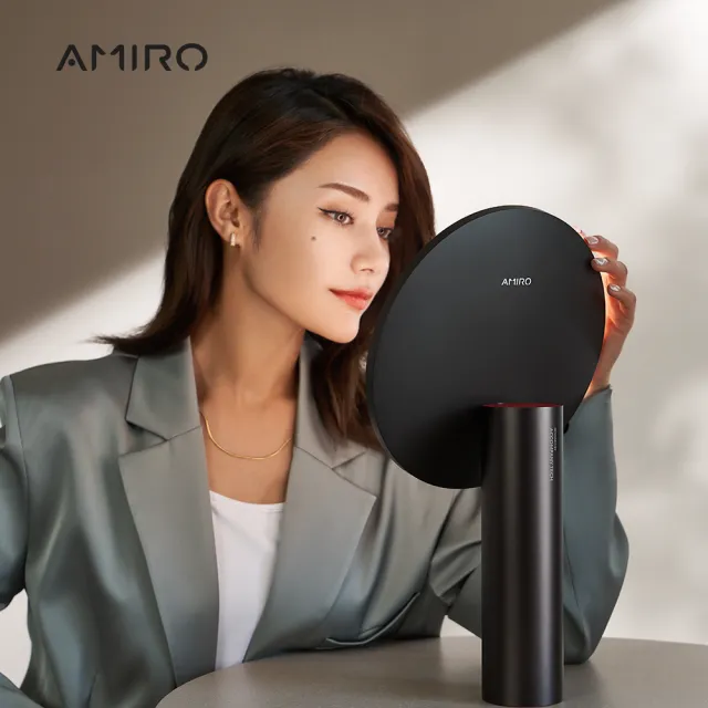 【AMIRO】全新第三代 Oath自動感光LED化妝鏡 國際精裝彩盒版(蜜粉刷 隨身鏡 放大鏡 美妝鏡 情人節 禮物)