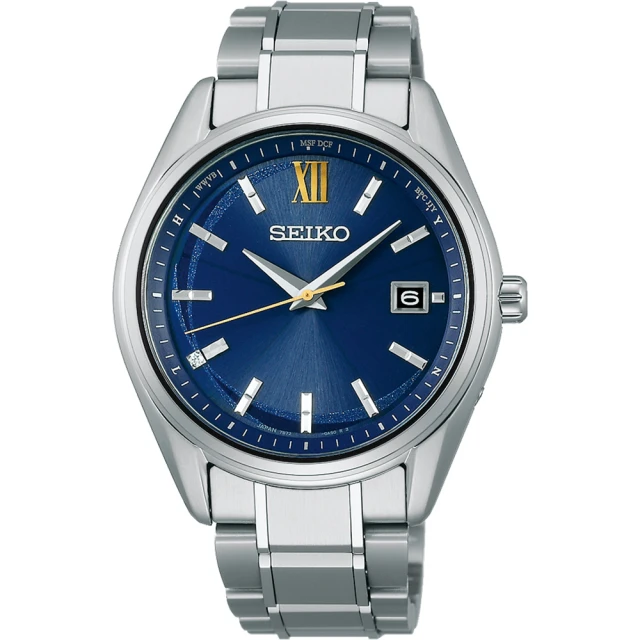 SEIKO 精工 SPIRIT 永恆之藍 限量款 太陽能電波鈦金屬腕錶-39.5mm(7B72-0AH0B/SBTM345J)